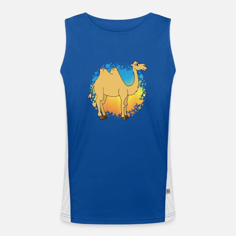 Kamel Funktionelles Kontrast-Tank Top für Männer 