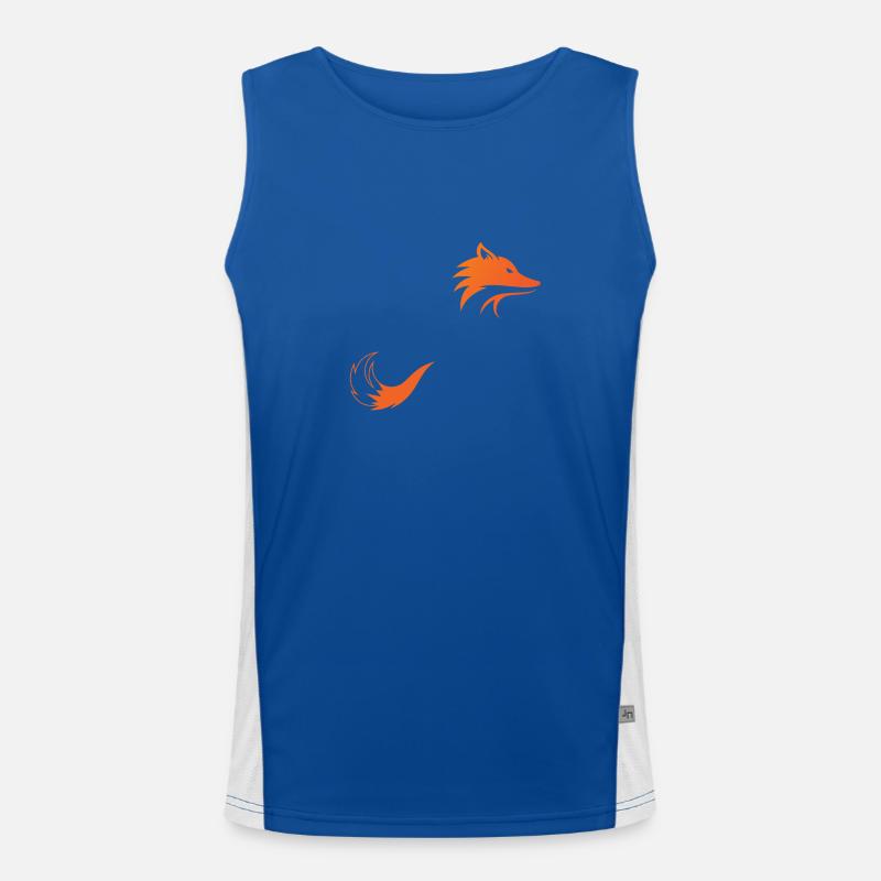 Fuchs Funktionelles Kontrast-Tank Top für Männer 