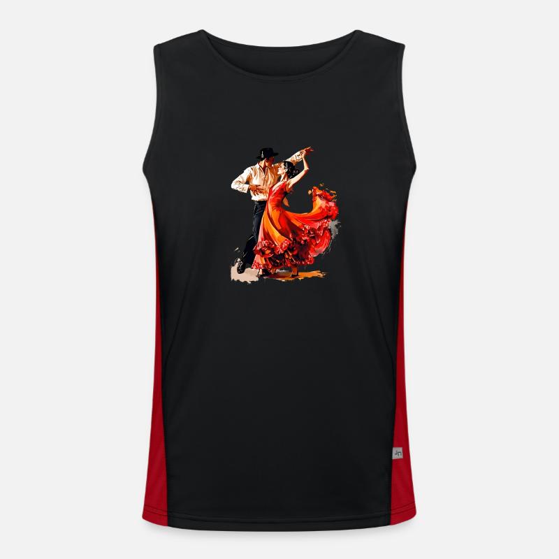 The "Csárdás" is a lively Hungarian dance Men's Functional Contrast Tank Top 