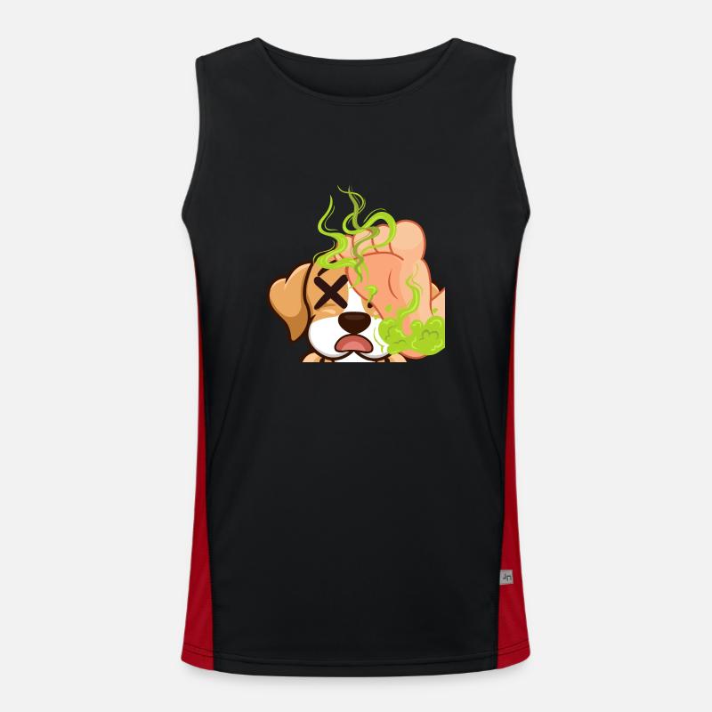 McDevs Stinkefuss Funktionelles Kontrast-Tank Top für Männer 