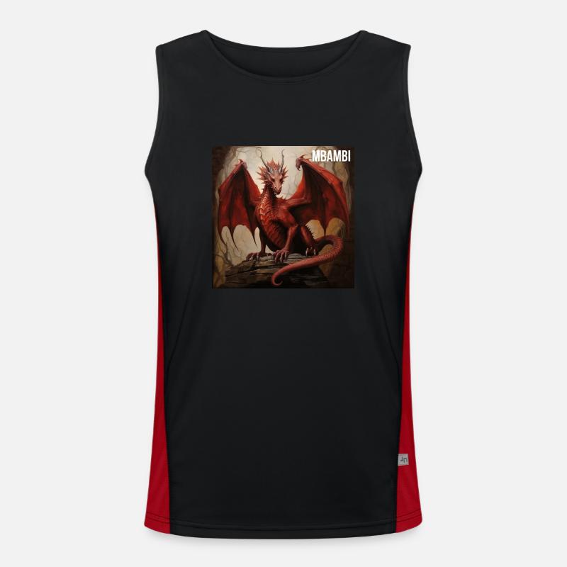 MBAMBI Funktionelles Kontrast-Tank Top für Männer 