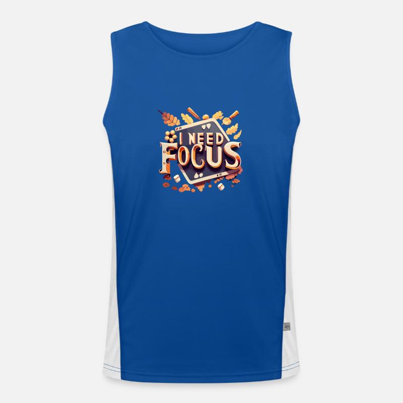I need focus Men's Functional Contrast Tank Top 