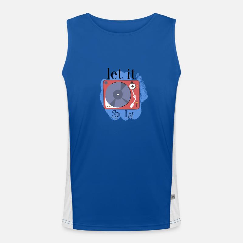 Let it spin! Men's Functional Contrast Tank Top 