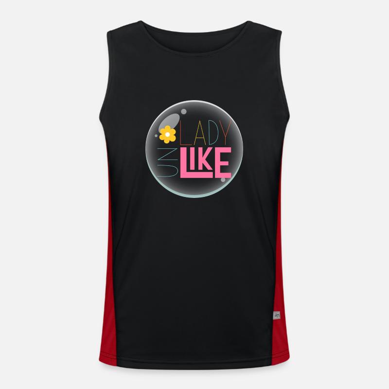 UN LADY LIKE Men's Functional Contrast Tank Top 