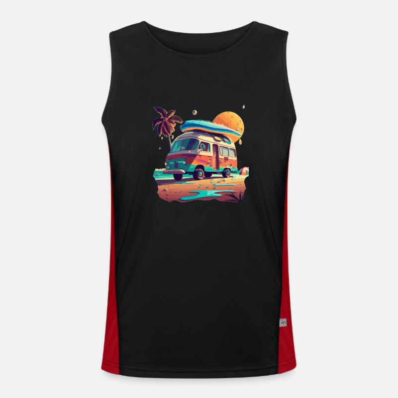 CAMPER VAN Men's Functional Contrast Tank Top 
