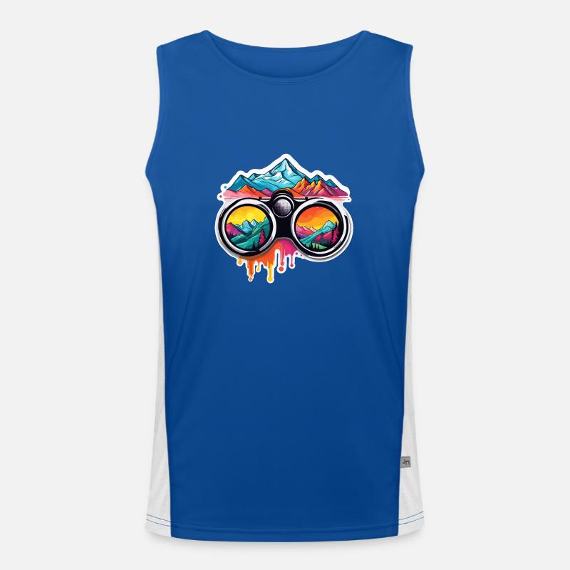 Binoculars / Observation / Observation / Adventure Men's Functional Contrast Tank Top 