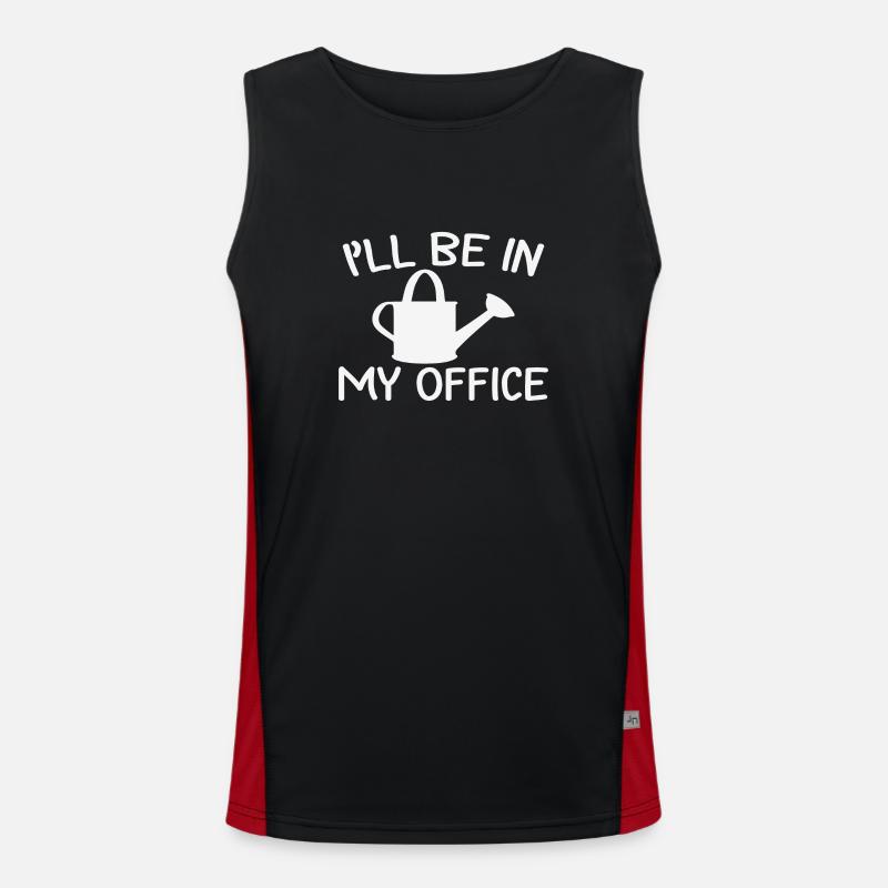 Je serai dans mon bureau Débardeur respirant contrasté Homme 