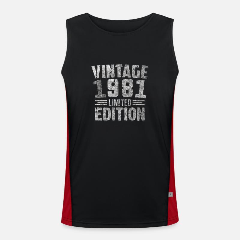 Millésime 1981 Édition Limitée Débardeur respirant contrasté Homme 
