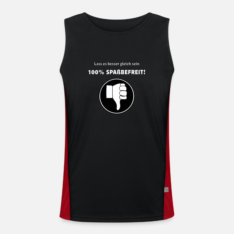 Spassbefreit Funktionelles Kontrast-Tank Top für Männer 