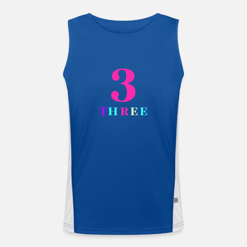 Three-3rd Anniversary Men's Functional Contrast Tank Top 