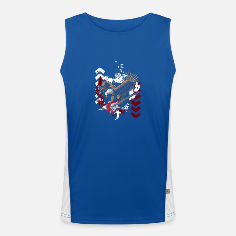 Trash Polka Trash Cool Black Men's Functional Contrast Tank Top 