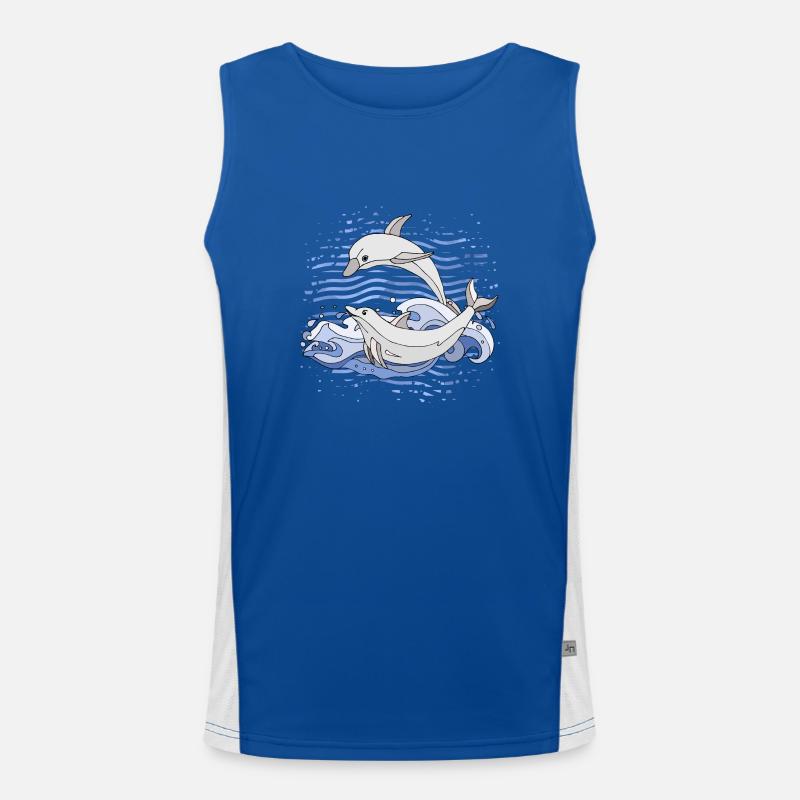 Dolphins Men's Functional Contrast Tank Top 