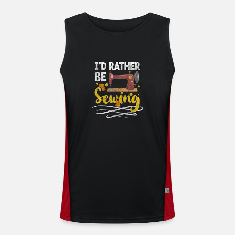 Schneider Schere Nähen Funktionelles Kontrast-Tank Top für Männer 