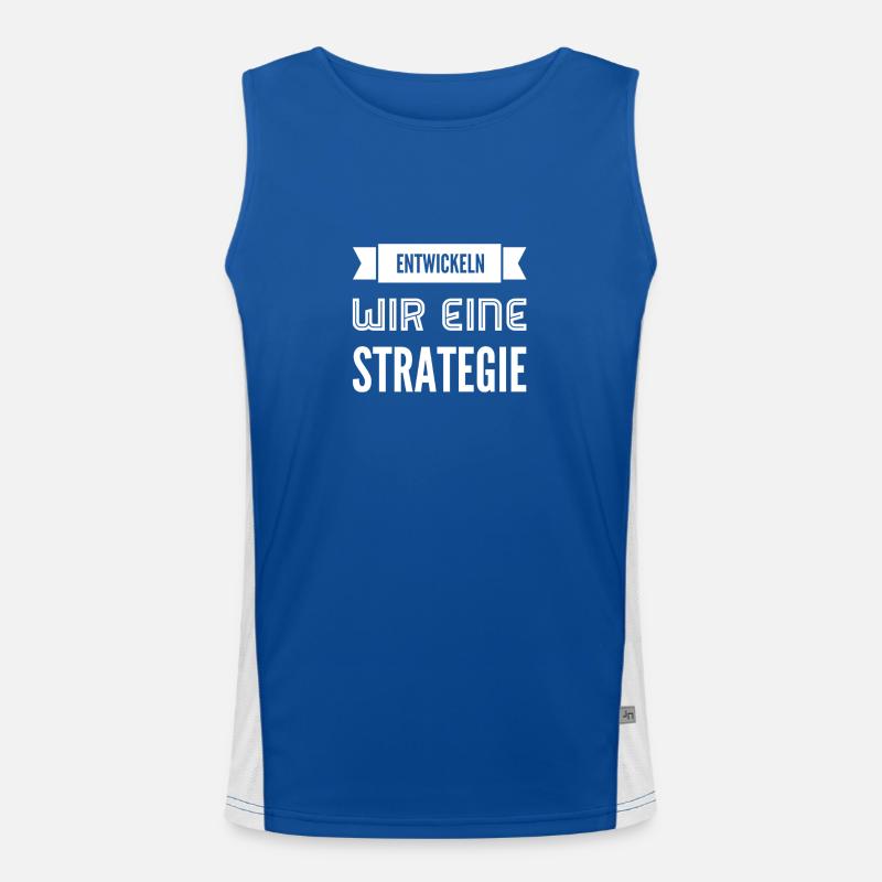 machen wir einen Plan Funktionelles Kontrast-Tank Top für Männer 
