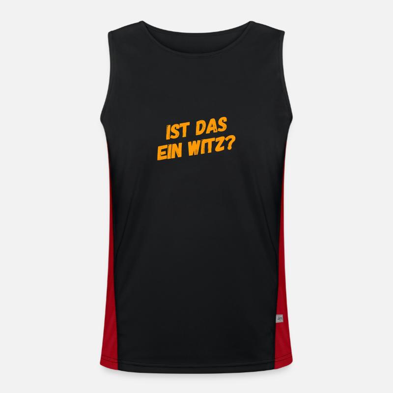 soll das lustig sein? Funktionelles Kontrast-Tank Top für Männer 