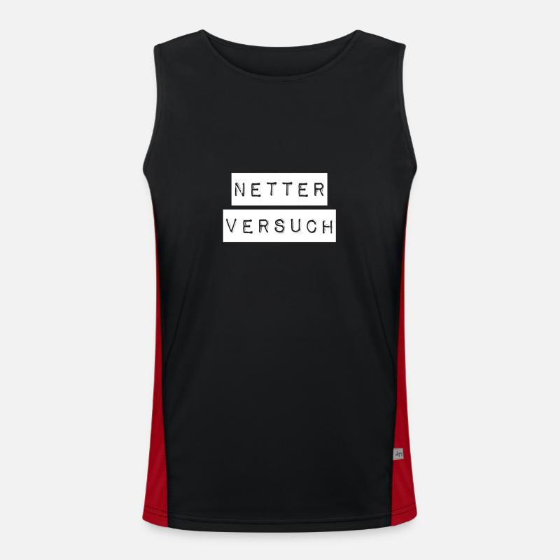 das war ein netter Versuch Funktionelles Kontrast-Tank Top für Männer 