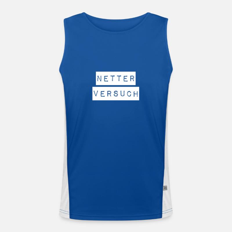 das war ein netter Versuch Funktionelles Kontrast-Tank Top für Männer 