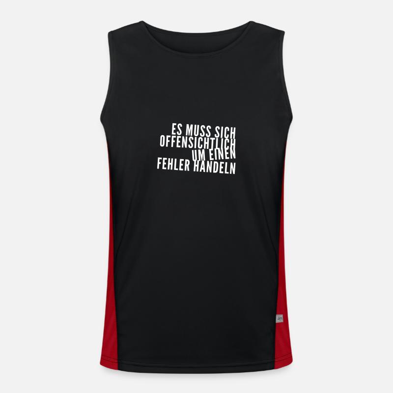 offensichtlich ein Fehler Funktionelles Kontrast-Tank Top für Männer 