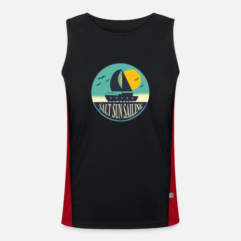 Salt Sun Sailing Funktionelles Kontrast-Tank Top für Männer 