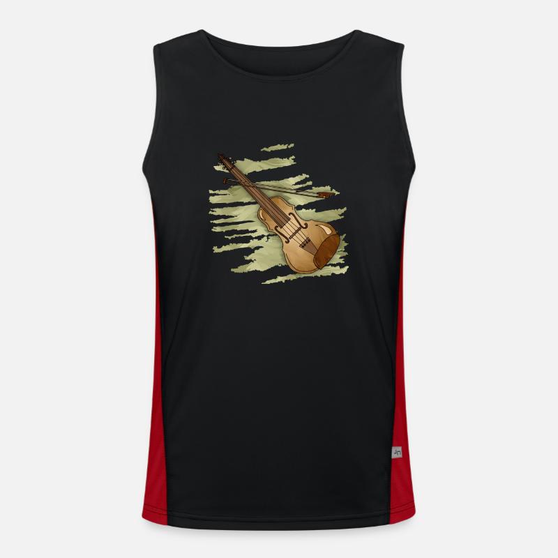 Geige Funktionelles Kontrast-Tank Top für Männer 
