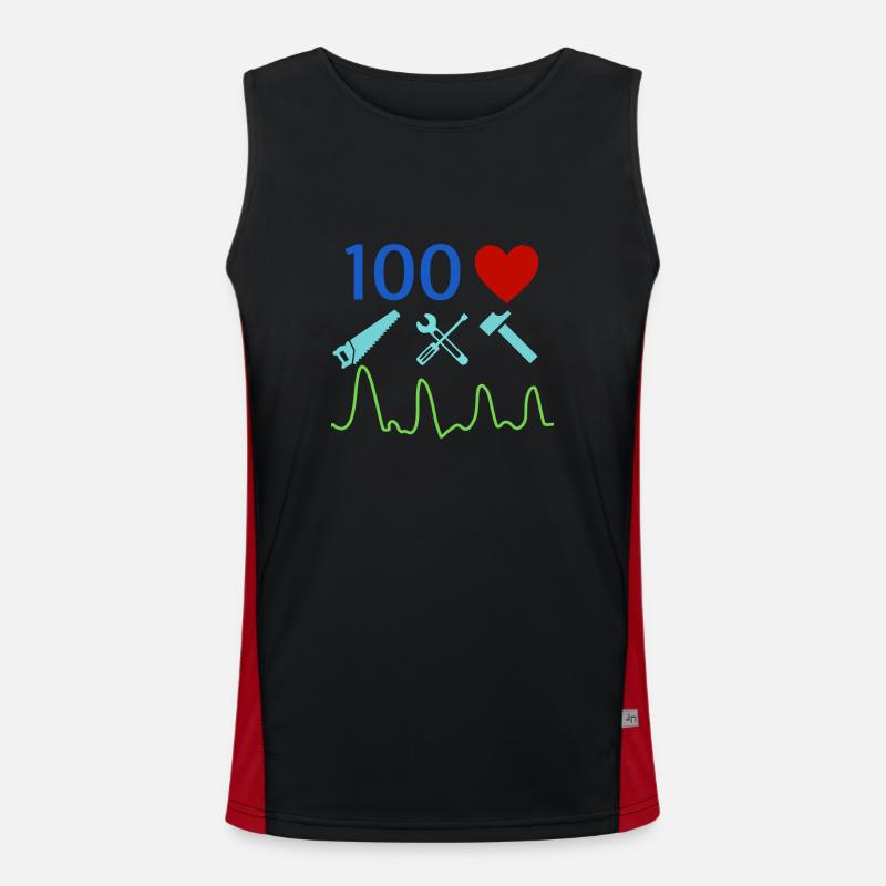 Handwerker Funktionelles Kontrast-Tank Top für Männer 