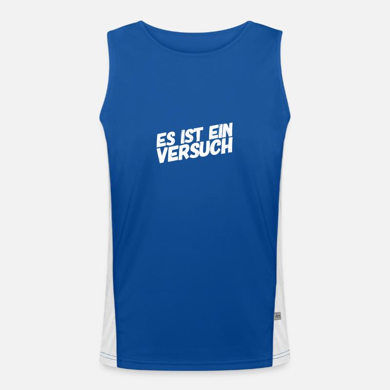 es ist ein Versuch Funktionelles Kontrast-Tank Top für Männer 