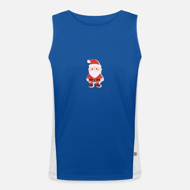 Weihnachtsmann - Illustration Funktionelles Kontrast-Tank Top für Männer 