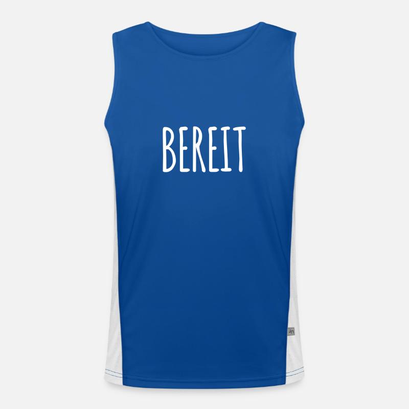 ich bin bereit Funktionelles Kontrast-Tank Top für Männer 