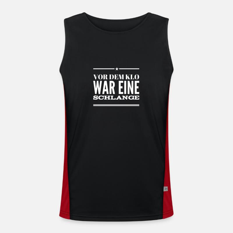 das Klo war voll Funktionelles Kontrast-Tank Top für Männer 