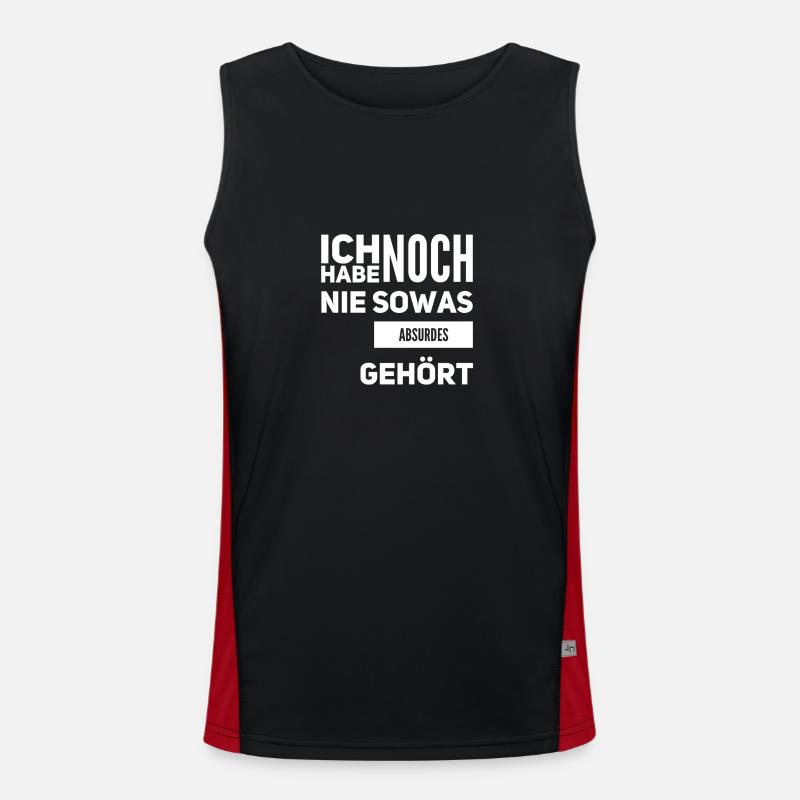 so ein Unfug Funktionelles Kontrast-Tank Top für Männer 