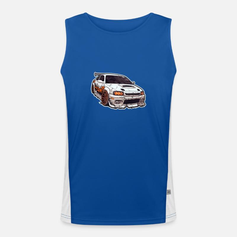 Auto - Illustration Funktionelles Kontrast-Tank Top für Männer 