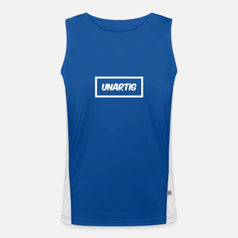 ich bin unartig Funktionelles Kontrast-Tank Top für Männer 