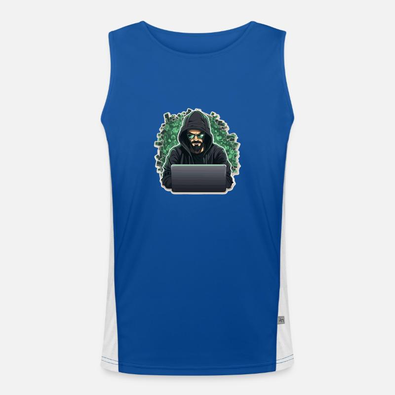 Etisk hacker - Illustration Funktionel kontrast tanktop til herrer 