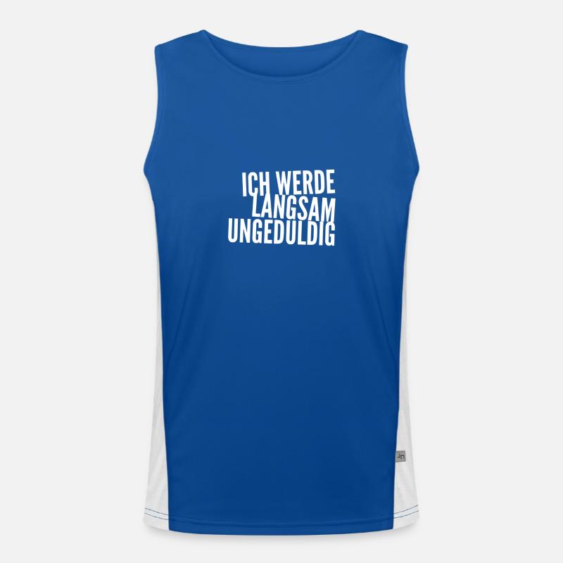 ich werde unruhig Funktionelles Kontrast-Tank Top für Männer 