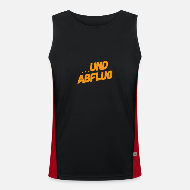 ab geht die Post Funktionelles Kontrast-Tank Top für Männer 