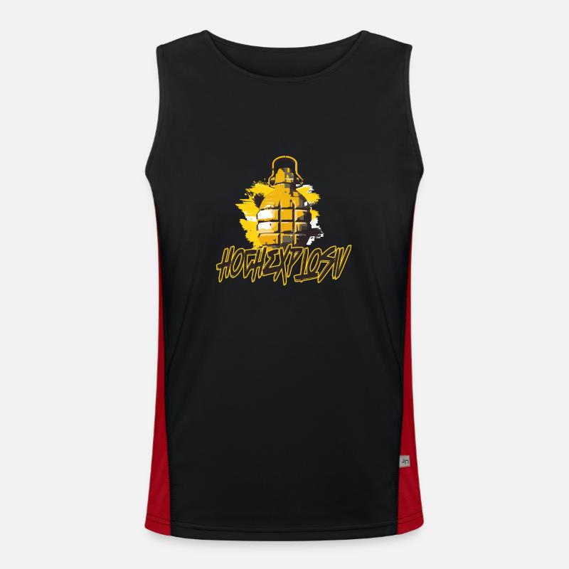 Grenade à main - Explosif Débardeur respirant contrasté Homme 