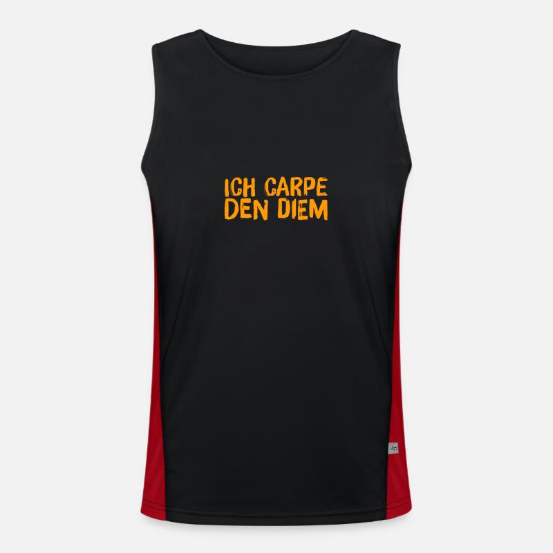 ich möchte den Tag nutzen Funktionelles Kontrast-Tank Top für Männer 
