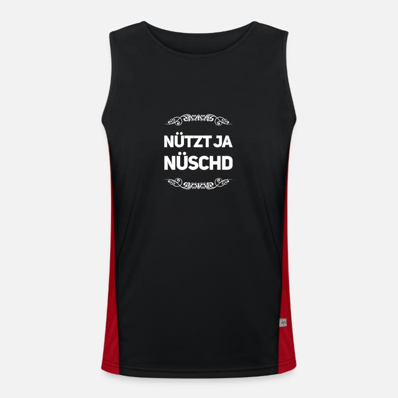 einfach weitermachen Funktionelles Kontrast-Tank Top für Männer 