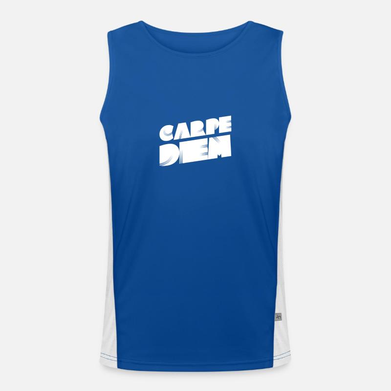 I like the day Men's Functional Contrast Tank Top 