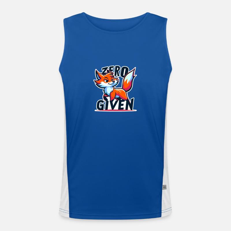 Zero Given - Fox Illustration Men's Functional Contrast Tank Top 