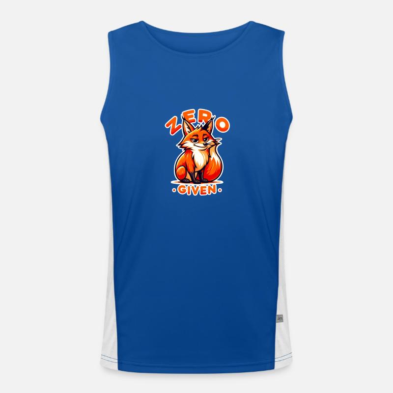 Zero Given - Fuchs Illustration Funktionelles Kontrast-Tank Top für Männer 