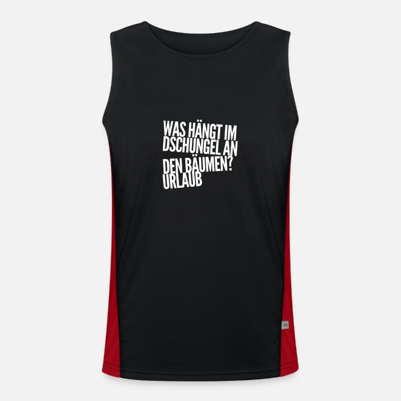 that is to say, vacation Men's Functional Contrast Tank Top 