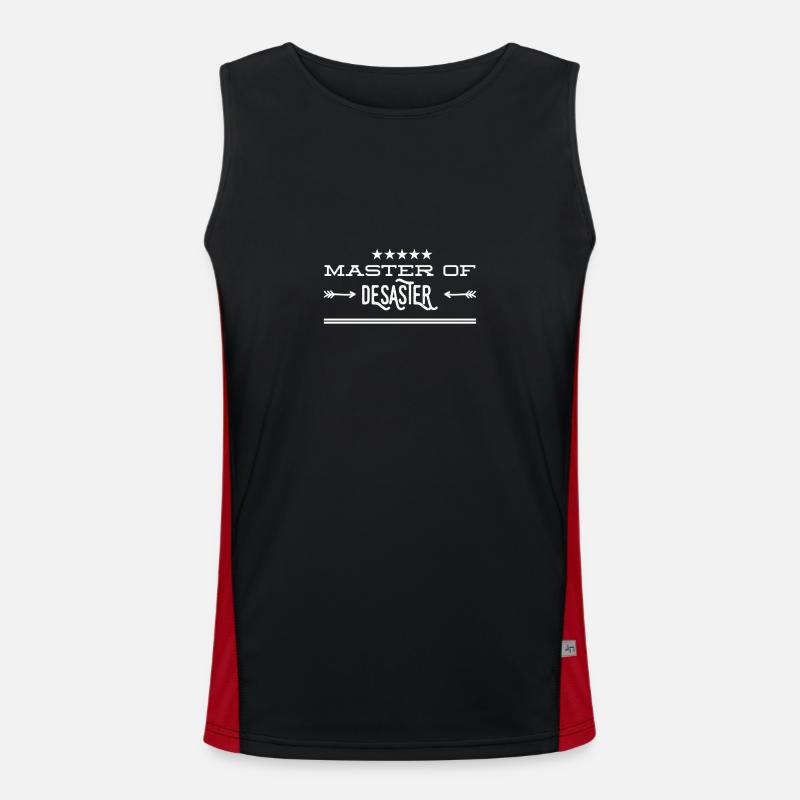 Desaster geht immer Funktionelles Kontrast-Tank Top für Männer 