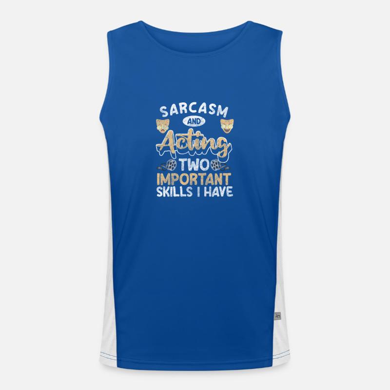 Actress Celebrity Curtain Men's Functional Contrast Tank Top 