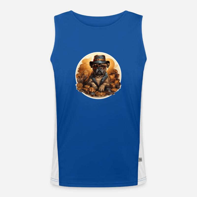 Pug Gold Digger Men's Functional Contrast Tank Top 