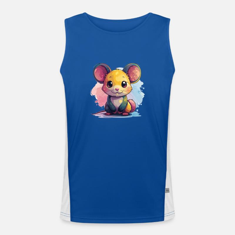Kinder Maus Funktionelles Kontrast-Tank Top für Männer 