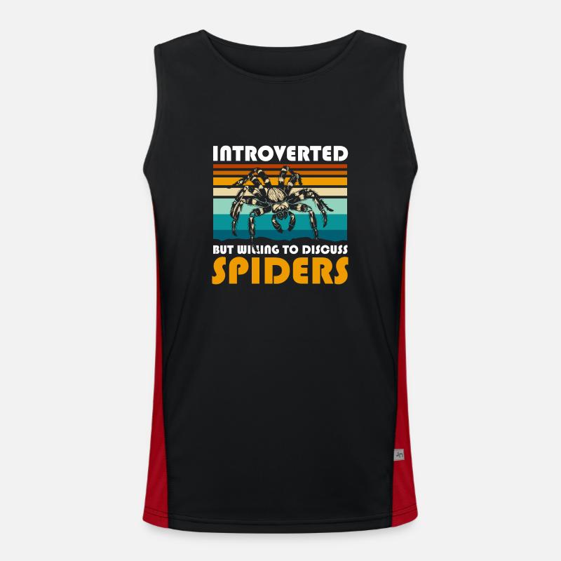 Fils de soie Spider Nature Web Débardeur respirant contrasté Homme 