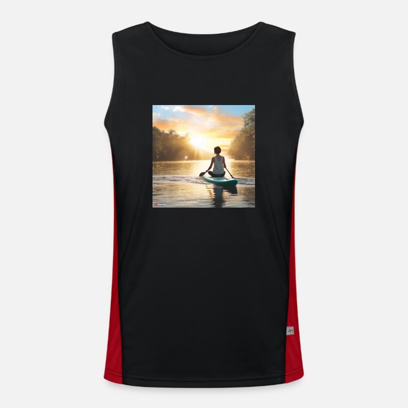 Stand up baddleboard Men's Functional Contrast Tank Top 