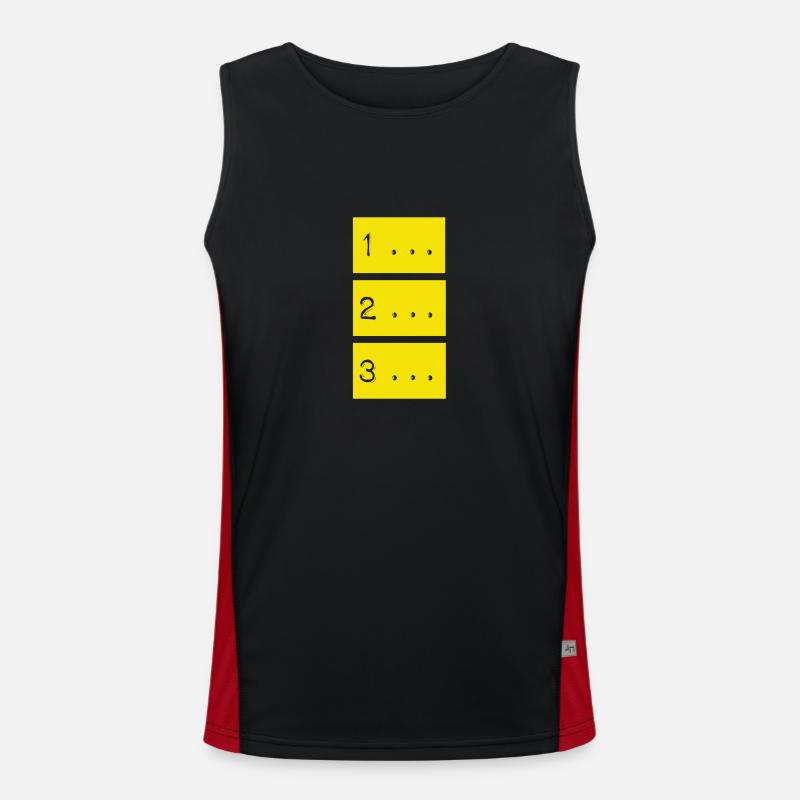 Compte à rebours Débardeur respirant contrasté Homme 