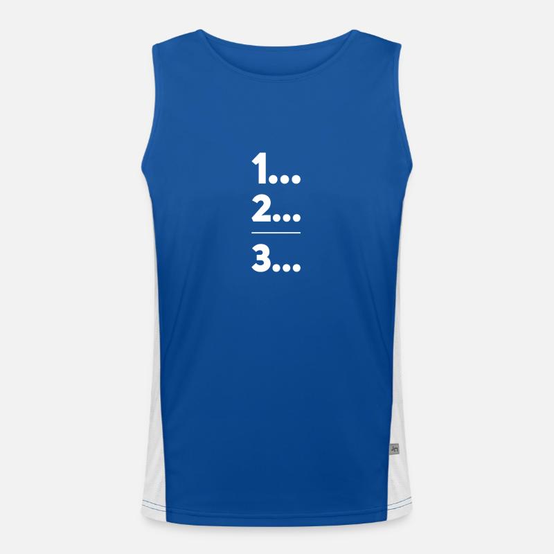 First, second, third Men's Functional Contrast Tank Top 